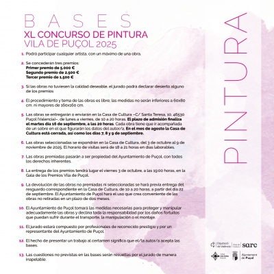 XL Concurso de Pintura Vila de Puçol 2025