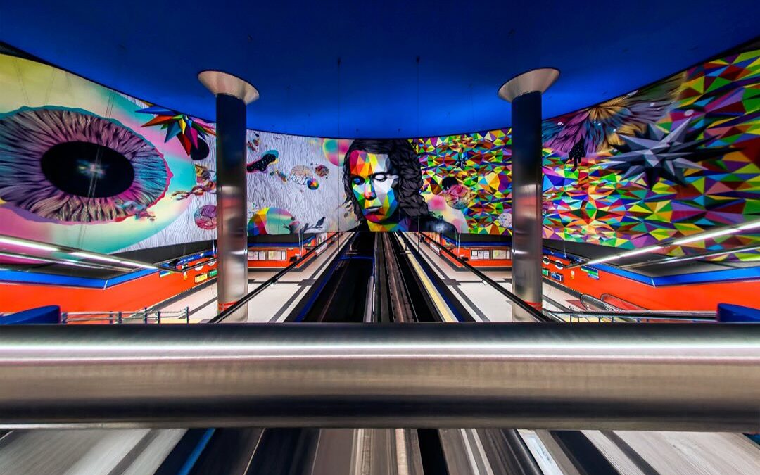 Arte subterráneo en Madrid: estaciones de metro que cuentan historias
