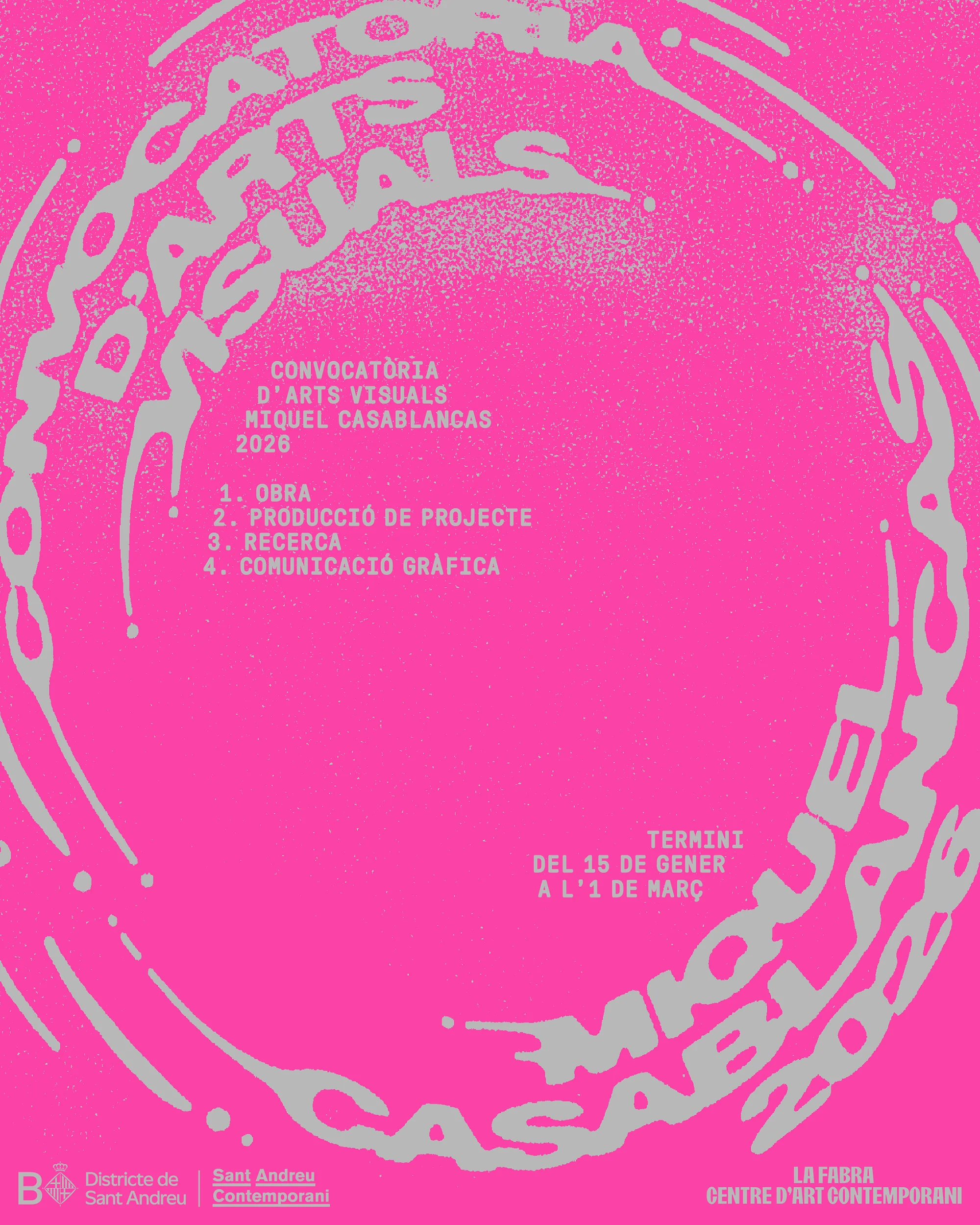 Convocatoria Artes Visuales Miquel Casablancas 2026