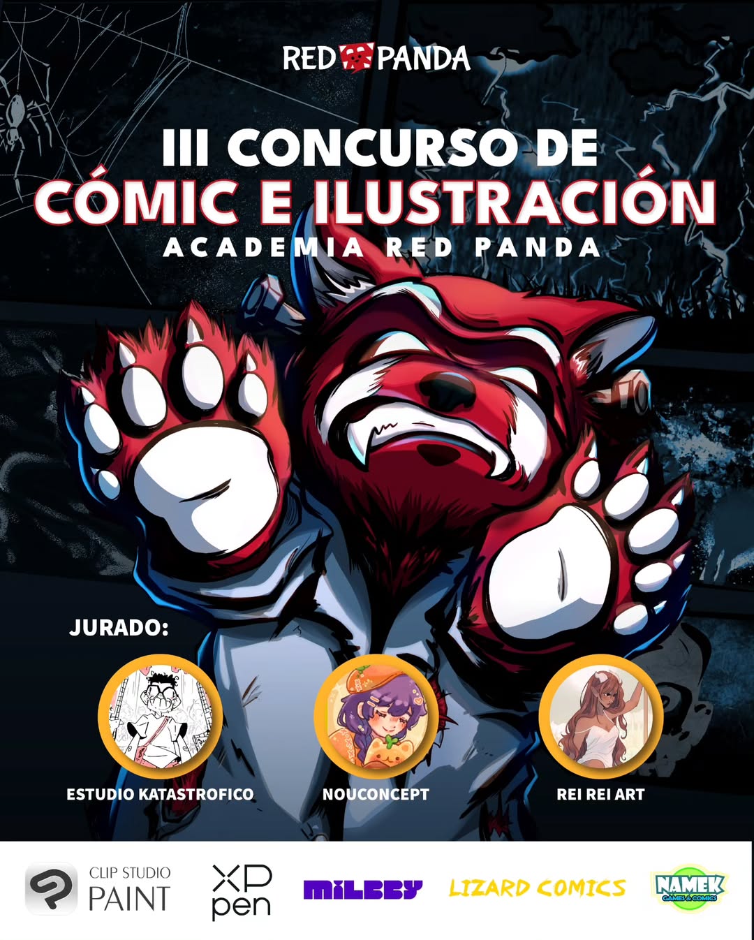 concurso cómic e ilustración Academia Red Panda 2026