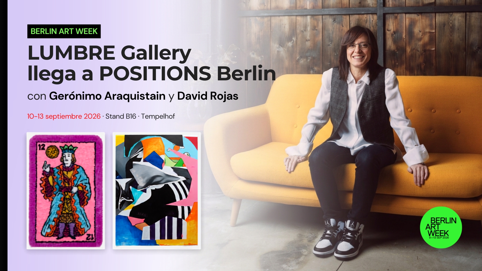 LUMBRE Gallery en POSITIONS Berlin 2026 LUMBRE Gallery en POSITIONS Berlin 2026
